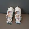 Sandalias Cerradas Estilo Coreano de Moda para Bebé Verano 2026 Nuevas Sandalias Romanas Huecas con Lazo para Niñas Sandalias de Suela Suave