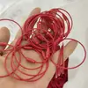 Anillos de Alambre de Acero de Colores Pintados Accesorios para Llaveros DIY Colgante de Juguete de Dibujos Animados Llavero Cuerda de Alambre de Acero