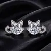 Xuping Joias Liga de Cobre Liga de Cobre Banho de Ouro Branco Brincos Design Versátil Leve Luxo para Mulheres Venda por Atacado
