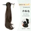 Nova Presilha de Cabelo Estilo Chinês Peruca Feminina Estilo Antigo Rabo de Cavalo Hanfu Trança Lateral Leve Guofeng Cheongsam Cabelo Artificial Presilha Trança