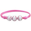 Pulseras Populares Tejidas de Béisbol Transfronterizas, Muñequeras Deportivas de Baloncesto, Fútbol, Rugby, En Stock con Grandes Cantidades y Precios Excelentes