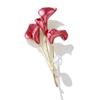 Broche Lanhao elegante de Lirio Calla esmalte hecho a mano incrustado circonio corsage de planta temperamento de lujo ligero accesorios de alfiler de alta gama