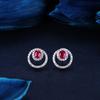 Selección de cortador de diamante sudafricano de alta calidad, aretes de circonita micro incrustada de diamante de alto carbono, imitación de aretes de hemoglobina de paloma natural