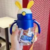 Taza con Tubo de Succión para Niños Conejito Lindo Taza para Beber para Bebé de 3 Años Niñas Alto Valor Tetera Especial para Guardería y Escuela