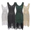 Vestido Retro de Lantejoulas com Franjas 1920, Vestido com Franjas Bordadas, Vestido Popular de Banquete de Luxo da Amazon
