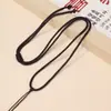Corda de colar com nó plano duplo de 2 mm de espessura, corda de colar tecida à mão, corda para pendurar pingente de jade, corda para pendurar