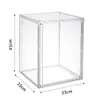 Caja de Almacenamiento a Prueba de Polvo para Discos de Vinilo y CDs Estante de Exhibición para Colección de Postales y CDs de CD Estante para Colocar Muñecos de Álbumes