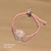 Pulseira de Pedras Naturais Coloridas Feita à Mão Luxo Leve Nicho Exquisite Estilo Verão Alto Padrão Pulseira Feminina Estilo Frio