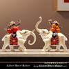 Nuevos adornos de elefante de calabaza de caqui china para la entrada de la sala de estar, mueble de TV, decoración del hogar, inauguración de la casa, regalo de inauguración de una casa nueva.