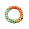 Comercio exterior color gel línea telefónica Anillo para el pelo combinación de colores cuerda para el pelo alta elasticidad cristal caramelo tres colores combinación cuerda para la cabeza funda de cuero