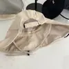 Chapéu Loli de Nylon à Prova d'Água de Secagem Rápida com Abertura Traseira Estilo Coreano Novo para Meninas, Chapéu Simples de Verão com Aba Larga para Proteção Solar