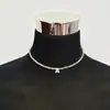 Europeu e Americano Shell Carta Colar Fadeless Crystal Beaded Colar Jóias Moda Feminina High-end Clavícula Cadeia Mulheres