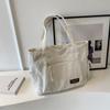 Bolso de mujer 2023 nuevo otoño e invierno bandolera de gran capacidad bolso de cubo estilo coreano pana franela bolso grande portátil