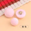 Botones de Hongo de Terciopelo de Colores para Camisas, Suéteres, Tejidos, Abrigos, Trajes y Chaquetas Estilo Chanel