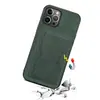 Denior es Adecuado para iPhone15Promax Imitación Cuero Retro 14 Funda para Teléfono Móvil 15Plus Portatarjetas Funda de Cuero 13Mini