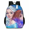 Mochila Escolar para Preescolar Princesa Congelada Aisha Sophia Niñas Mochila Infantil Escolar Dibujos Animados para Estudiantes de Primaria