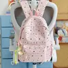 Mochila Céu Estrelado Sal Marinho Azul, Fresca e Moderna para Meninas Jovens, Estudantes do Ensino Médio e Universitárias, Alto Valor Estético, Mochila Escolar de Nicho para Meninas
