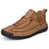 Zapatos de mujer de talla grande más vendidos en Amazon transfronterizos, zapatos casuales cosidos a mano, zapatos de trabajo para exteriores unisex de media caña para hombres