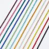 Cadena de garra de pedrería de color de electroforesis transfronteriza cadena de taladro de color cadena de garra intensiva material de cadena de taladro DIY manual venta al por mayor