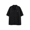 Camisa de Manga Corta Ace Verano Nueva Moda Tendencia Estilo Hong Kong para Hombre, Atractiva y Fresca de Corte Holgado Color Sólido Media Manga Hc2710