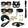 Comercio Exterior Más Vendido Sm Adulto Hip-Hop Juguete Sexual Mordaza de Boca Collar Cubre Cuello Bola de Silicona Sólida Juego de Cerradura de Boca