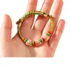 Estilo Étnico Festival del Bote del Dragón Cuerda Colorida Pulsera Ovalada Tejida a Mano Muñeca con Forma de Lágrima Adorno de Mano para la Mano Producto al por Mayor
