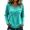 En stock 2026 nuevo modelo transfronterizo para mujer con textura flecos borlas vintage cuello redondo manga larga top elegante camisa de manga larga
