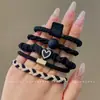 Gomas para el Cabello Color Café para Niñas, Cola de Caballo Alta Semi-Atada o Completamente Atada, Bandas Elásticas para el Cabello Melard, Anillos Elásticos de Alta Elasticidad para Niños Niñas