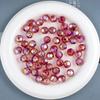 Ding Yi Brilho Fino Sonhador Série Duas Cores Vinho Tinto Contas Lua Fria Galvanizado Passante Contas Soltas Acessórios para Corrente de Celular DIY