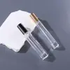 Botella Roller de 10 ml Botella de Vidrio de Fondo Grueso Botella de Perfume Redonda Cuadrada Botella Roller de Aceites Esenciales Botella de Recarga de Perfume Cosméticos