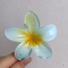 Pinza para el Cabello de Flor de Plumeria para Mujer, Pinza de Tiburón Floral, Accesorio Estilo Vacaciones en la Playa, Pasador, Adorno para el Cabello, Pinza para el Cabello