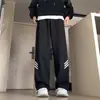 Pantalones Deportivos Pesados de Estilo Americano con Cordón para Hombre, Nuevos de Moda de Pierna Recta, Ajuste Holgado, Versátiles, Deportivos Casuales, Pantalones Largos para Primavera, Otoño e Invierno