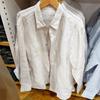 Camisa de Lino Francés Rayada para Hombre y Mujer / Camisa de Manga Larga Chaqueta Fina Casual Nueva Primavera 2025 E474509