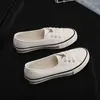 Tênis de Lona Branco com Estampa de Grou 2026 Nova Coleção Primavera Feminino, Baixo, Respirável, Salto Baixo, Estilo Coreano, Versátil, Para Estudantes, Casual