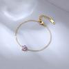 Pulsera pequeña de estilo coreano, elegante, combinable con todo, con flores, meticulosa, con diseño de nicho para mujer, joyería fresca y dulce de alta calidad.