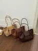 Bolsa Cesta de Mimbre Popular Francesa para Verduras 2026 Nuevo Estilo Moda Viaje al Trabajo Bolso de Hombro Único Bolso Tote Retro de Moda