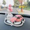 Decoración de coche en stock lindo modelo de coche clásico globo de confesión decoración de asiento de perfume decoración interior de coche creativa