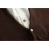 Suéter Rumen Meng Estilo Academia Retro Japonés Falso Dos Piezas Marca Trendy para Hombres y Mujeres Otoño Pareja Casual Artístico Tejido
