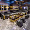 Juego de Sofás Dedicado para KTV de Clubhouse para Discotecas, Bares, Salas de Karaoke en Casa, Salas Privadas, Asientos en Cabina en Forma de U y Combinación con Mesa de Café