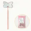 Espejo de Inspección con Forma de Corazón para Extensiones de Pestañas, Lente Rectangular, Antirrizado, Superficie de Espejo Antivaho, Espejo para Pestañas, Espejo Oral Redondo