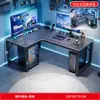 Mesa de Canto, Mesa para Computador de Mesa, Mesa para Jogos em Casa, Mesa com Estante, Mesa de Canto para Quarto, Mesa de Escritório para Funcionário