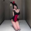Traje de Bruxa Tentação de Halloween Peça Única Coelho Menina Transfronteiriço Sexy Roupa de Festa Uniforme de Palco Abertura Não Precisa Tirar