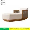 Sofá de teca para exterior para patio, villa, jardín, hotel y casa de huéspedes; Juego de muebles de ratán para ocio al aire libre, impermeable y resistente al sol