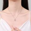Cadena Clavícula Doce Signos del Zodíaco Colgante Moissanita Color D a la Moda Gra Transfronterizo Letras Personalizadas Collar de Plata Esterlina S925 para Mujer