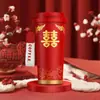 Presente de Casamento para Recém-Casados Noiva Melhor Amiga Amiga Mulher Noivado Alto Padrão Prático Criativo Estilo Chinês Vermelho Cem Felicidades Manta