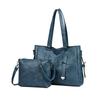 Nova Bolsa de Mão Feminina Tendência Transfronteiriça Cor Sólida Bolsa de Ombro Grande Capacidade Retro Casual Bolsa Tote Transversal