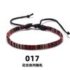 Cuerda de Mano Bordada Doble Cara 5MM Estilo Indio Pulsera Sencilla Borde Irregular Cierre de Cuerda de Mano Joyería de Diseño de Nicho