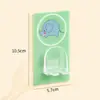 Portacepillos de dientes sin taladro, soporte de cepillos de dientes de caricatura lindo, portacepillos de dientes eléctrico de pared, estante de almacenamiento para cepillos de dientes