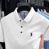 Nueva Camisa Polo Primavera 2026 Camiseta de Manga Corta para Hombre Verano Algodón Transpirable Camisa de Manga Corta con Cuello Bordado para Hombres de Mediana Edad