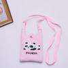 2024 Bolsa de Mão Mini de Tricô Guofeng Panda Bolsa de Celular Fashion Guofeng Bolsa de Ombro Bolsa Casual Versátil